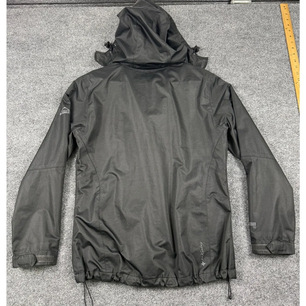 McKINLEY Aquamax Pro 2.000mm Rain Jacket Womens Medium Black Hooded‎ Shell M/M